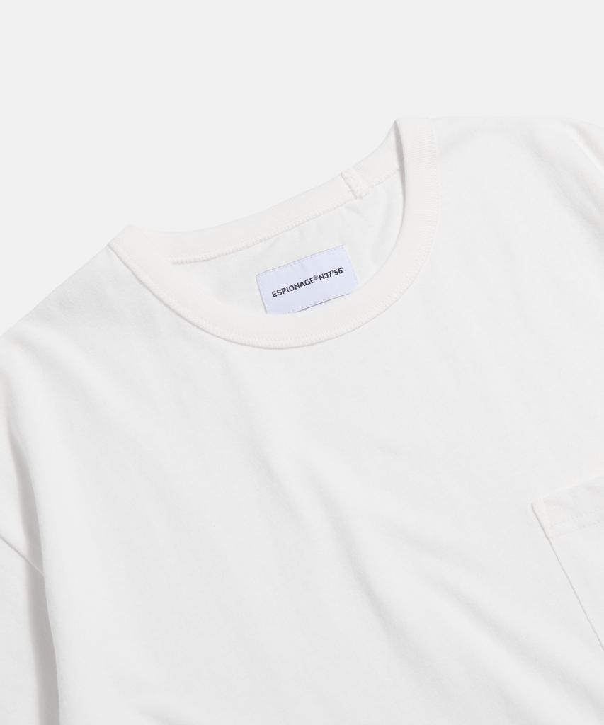 ESPIONAGE (Standard Fit) Surfin Pocket Tee Off White