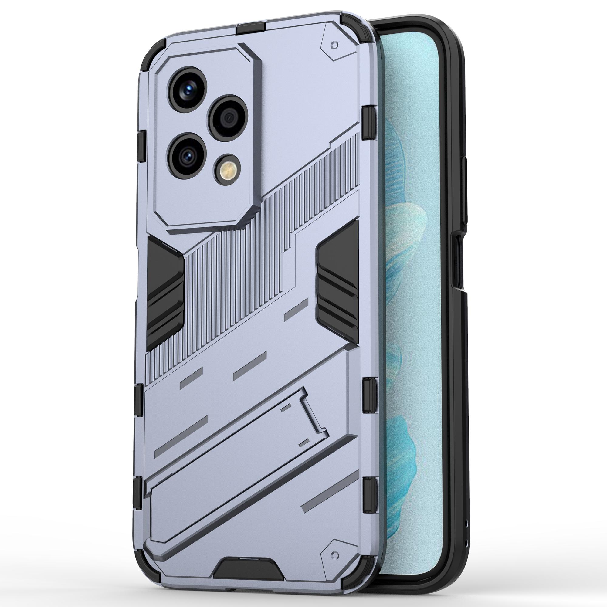 

Чехол для Honor 200 Lite Противоударный ПК+ТПУ Защита от царапин Чехол для телефона с подставкой Grey