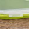 Clip-On Lid Collapsible Lunch Box 800ml Silicone Lunchbox Portable Storage Bowl  For Outdoor Travel