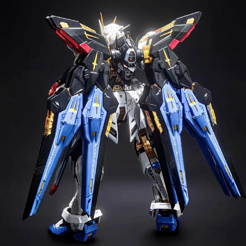 1/100 MGEX Scale Strike Freedom Assembly Mecha Model Kit with Wings of Light Action Figure Collectible Toy for Fans Adult Gift