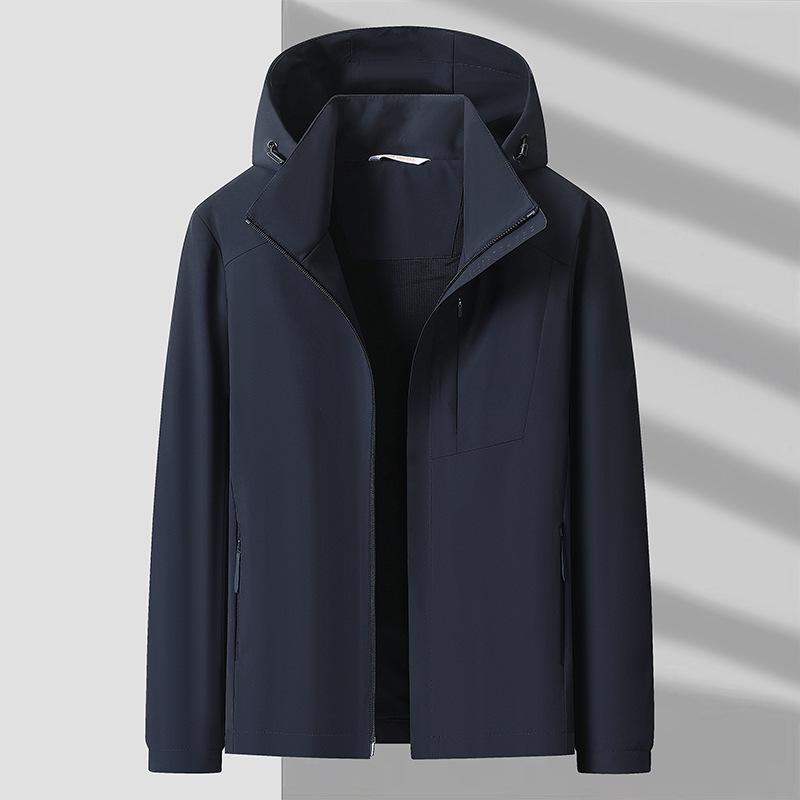 Unisex Trendy Thin Hooded Cropped Jacket for Spring/Autumn - Versatile Outdoor Couple Style