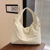 Simple Multi-Pocket Nyl Shoulder Bags for Women Large Capacity Ladies Hobos Tote Bag Solid Color Portable Female Handbags