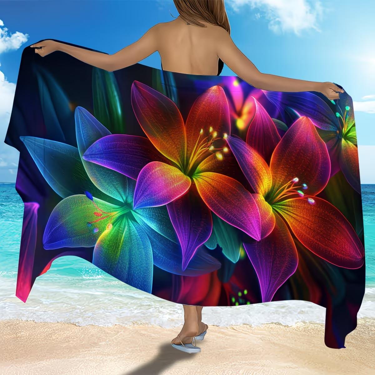 Pink Flamingo Beach Towel Tropical Bird Stripe Print Microfiber Quick Dry Sandproof Bath Towel 50x100cm