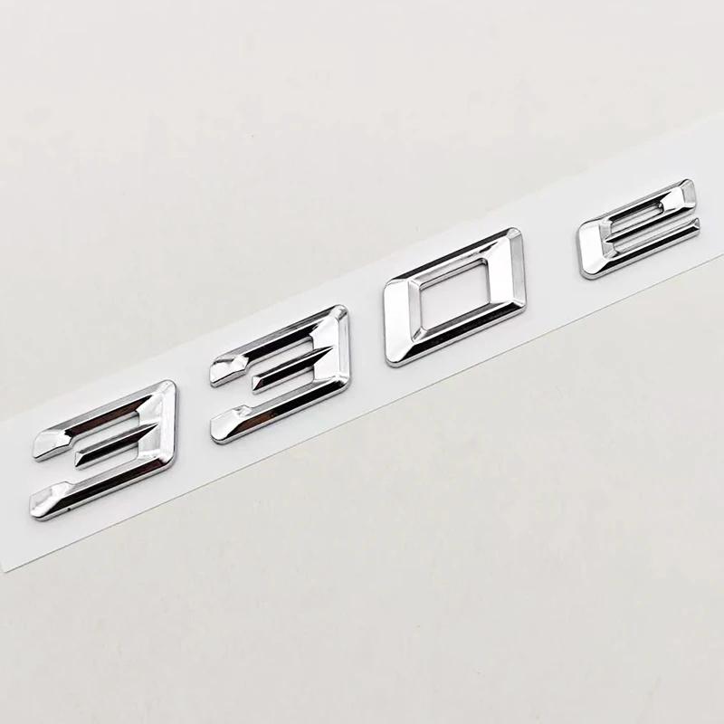Neues 3D ABS Chrom Schwarz Auto Styling Logo 330e Plakette Aufkleber Heckklappen Emblem Aufkleber Für BMW 330e Auto Heck Zubehör af2