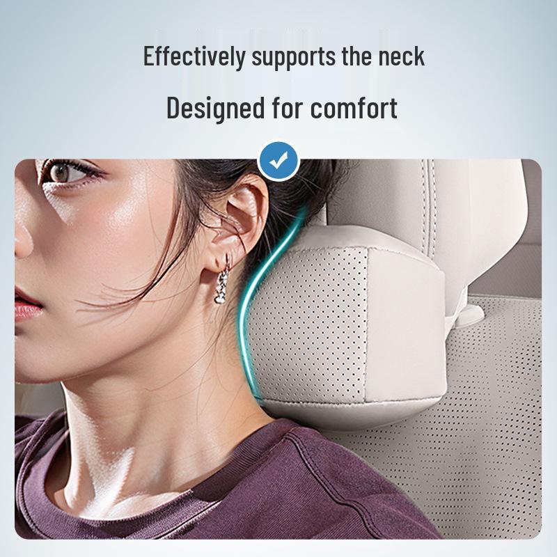 BYD Xia Beige Lumbar Support and Neck Pillow Set for Cars