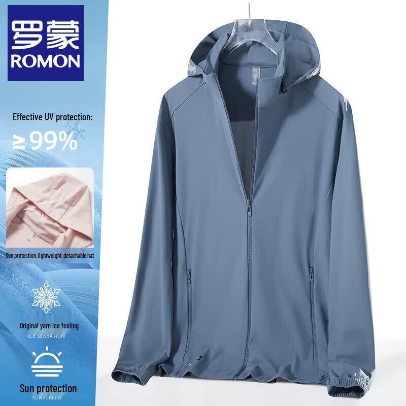 Luomeng Unisex Ice Silk UPF50+ Sun Protection Jacket XL