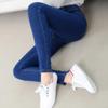 Pantaloni a matita casual con pantaloni lunghi elasticizzati slim a vita alta da donna primaverili