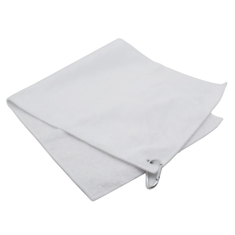 Sublimation Blank Personalized Golf Towel Portable Golf Cleaner Microfiber Fabric Golf Towel with Clip for Golf Bags 1