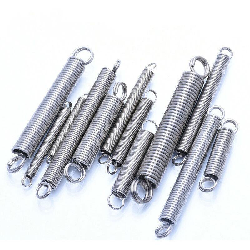 304 stainless steel pull spring double loop closed hook Stretch spring,Wire Dia0.6/0.7mm,OuterDia5/6/7/8mm,Length15-300mm.