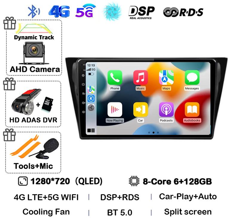 Android 14 Wireless Carplay Auto For VW Volkswagen Bora 2016 2017 2018 Car Radio Autoradio Stereo Multimedia Video Player Audio