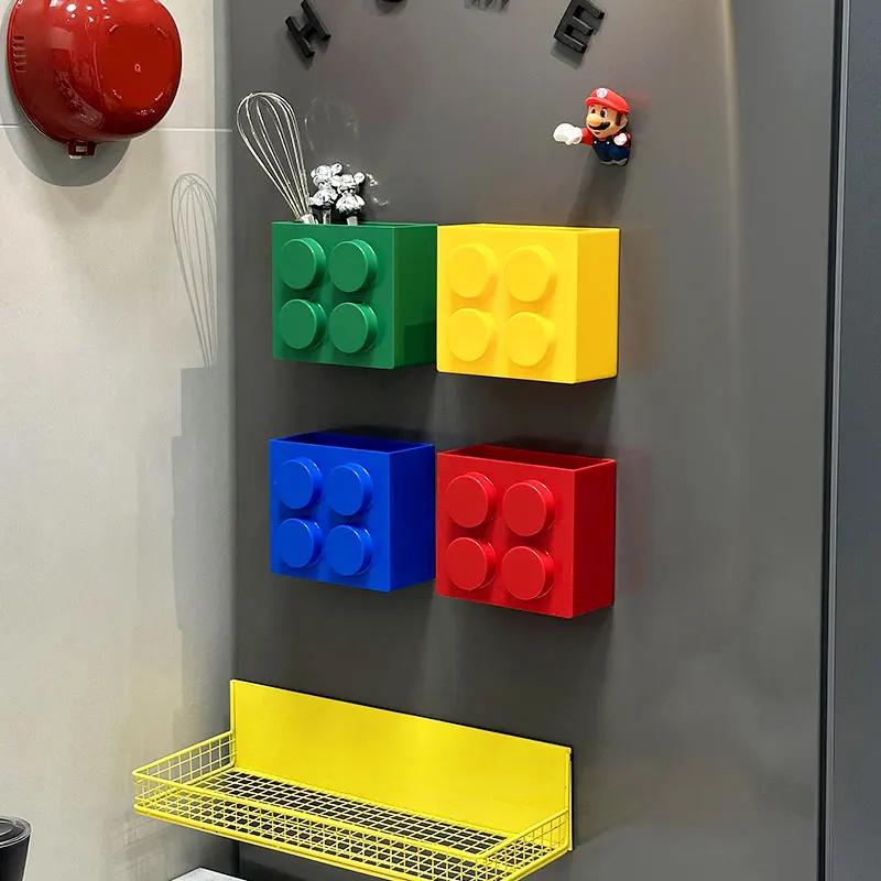 Magnetický úzký kuchyňský držák na fólii na stěnu, box na skladování potravinářské fólie, úložný regál na bok lednice