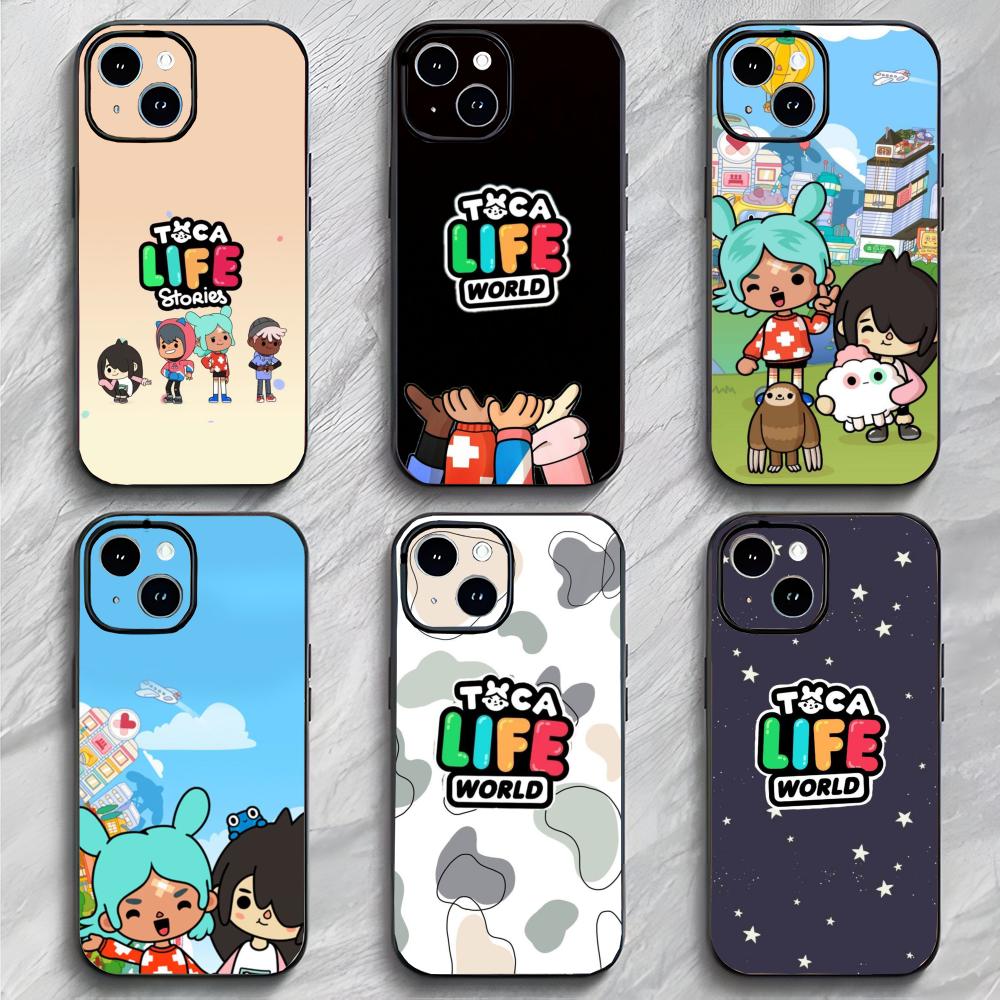 Fun Kids Game T-Toca Life World Phone Case Phone Case Soft Packaging Lightweight For iPhone17 16 15 14 13ProMax