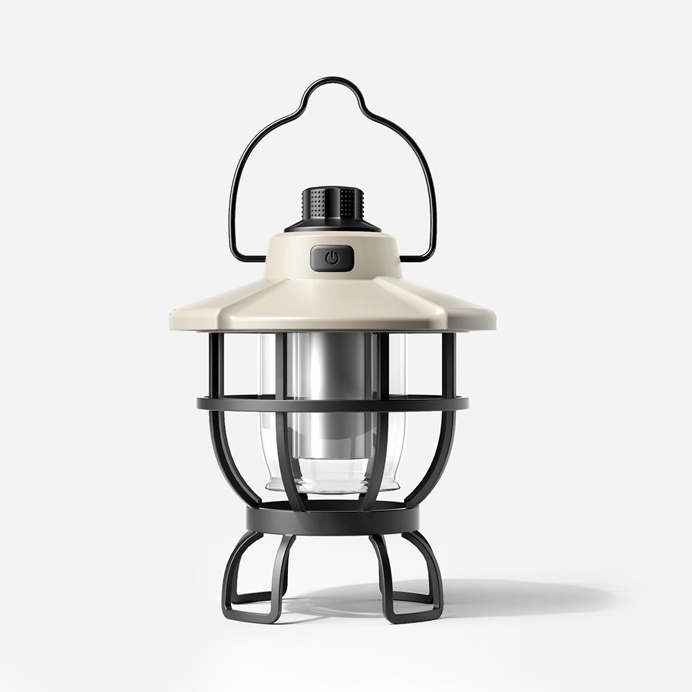 Pine Cone Lamp Outdoor Camping Lamp Street Lamp LED Rechargeable Tent Lamp Retro Atmosphere Camping Lamp Camp Hanging Lamp