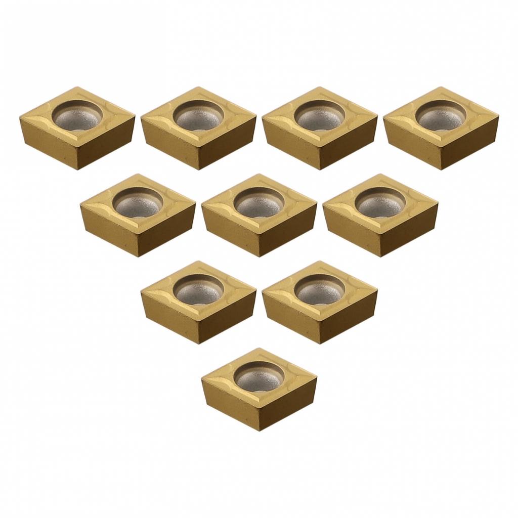 CCMT 09 T3 Carbide Inserts for Steel and Stainless Steel Pack of 10
