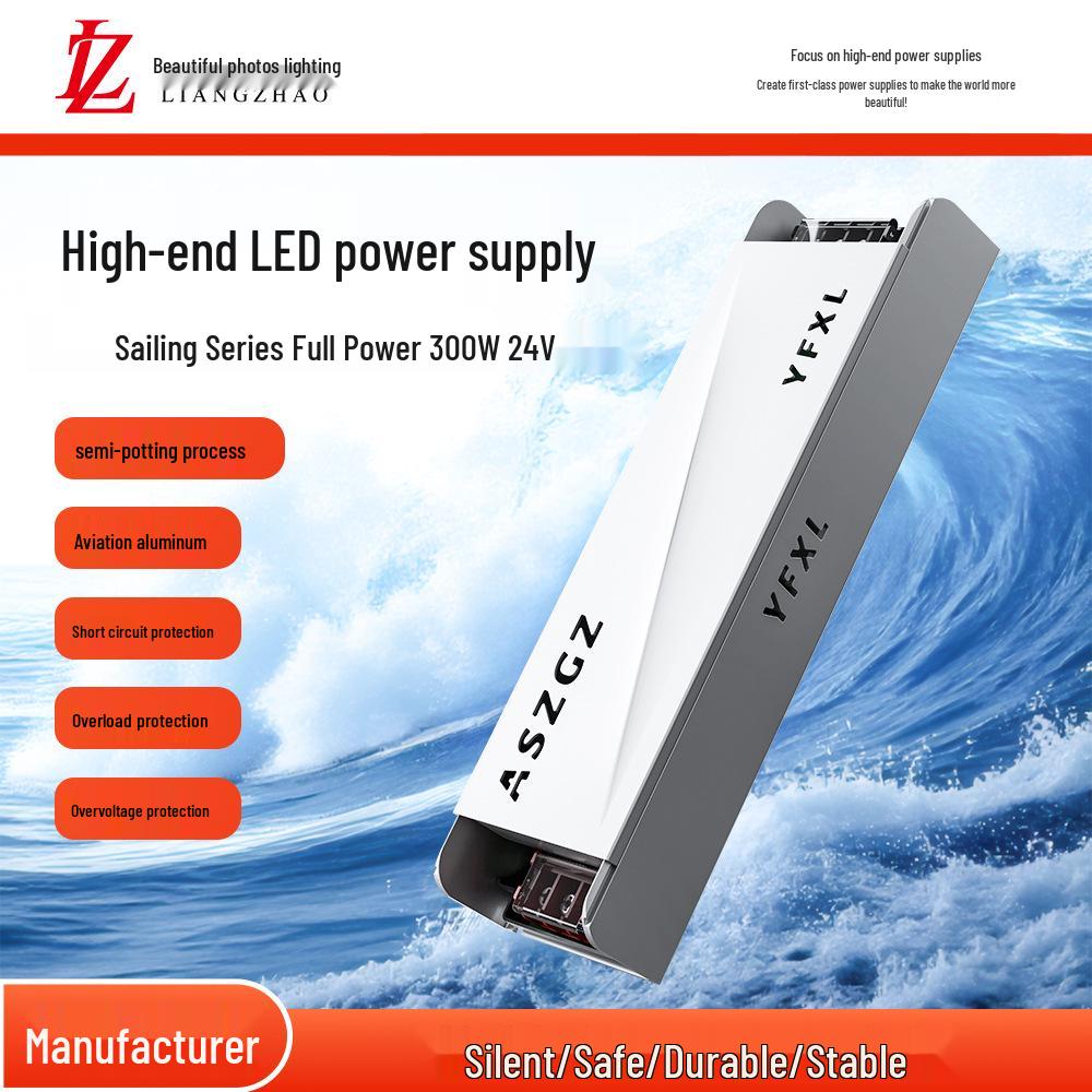 LED Strip Light Transformer 220V To 24V, 300W Soft Start Driver, Universal Constant Current Power Supply