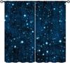 Outer Space Curtains,System Universe Knowledge Educational Learning Planet Astronomy Pattern Drapes Window 2 Panel Rod Pocket