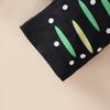 Toddler Girl St. Patrick's Day Green Dress Set with Printed Trousers & Shamrock Headband
