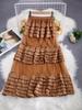 Stylish Mesh Layered Cake Midi Skirt for Women - Spring 2026 Casual Look