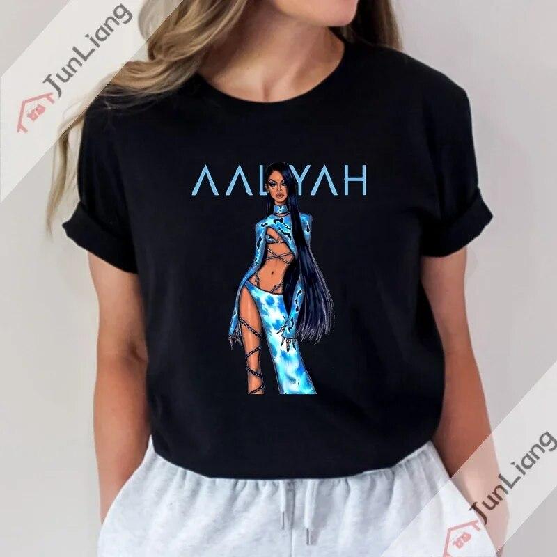 2023 New Princess-Aaliyah Tshirt Unisex Hip Hop Leisure Street Apparel  Unisex Women Fans Gift T-Shirt