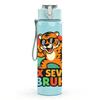 1PC Six Seven Bruh Tiger Letter 750ml Color Plastic Sports Water Bottle Leakproof Flip Straw Lid Suitable for Sports Office Home Use