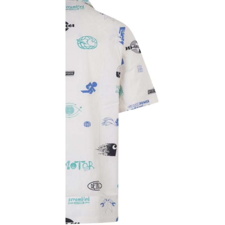 Carhartt WIP SS22 Letter Pattern Printed Shirt Men Shirts I030042-0PK-XX