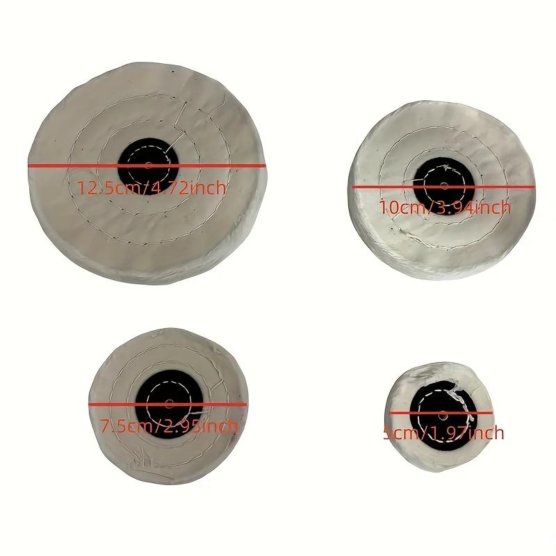 [Premium Polisher] Premium 1pc Fabric Polishing Wheel | White and Black Pads for Jewelry, Mirrors, and Power Tools, No Electricity Needed