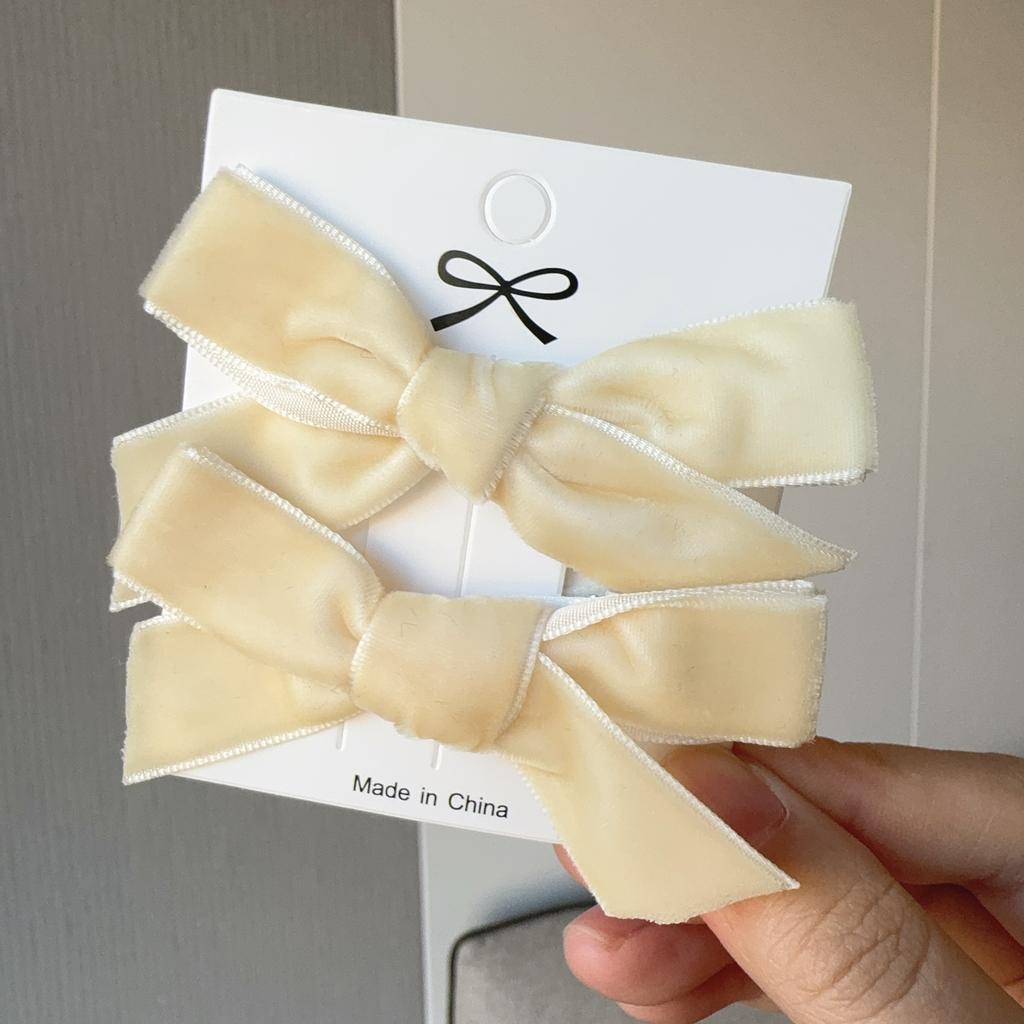 2Pcs/Set New Fluff Cute Bows Baby Hair Clips Candy Color Girls Princess Hairpins Barrettes Kids Hair Accessories Gift