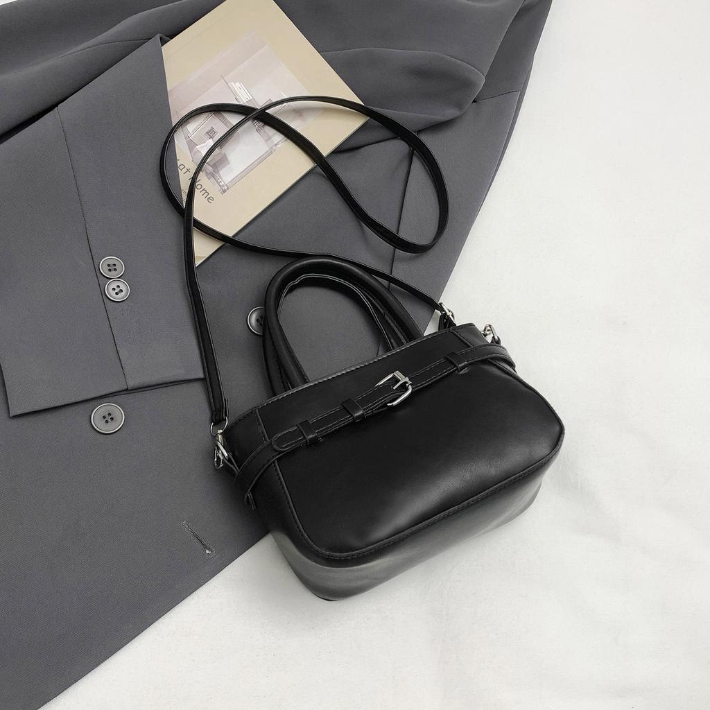 Retro Simple Fashion Casual Colorblock Women Shoulder Crossbody Small Square Bag