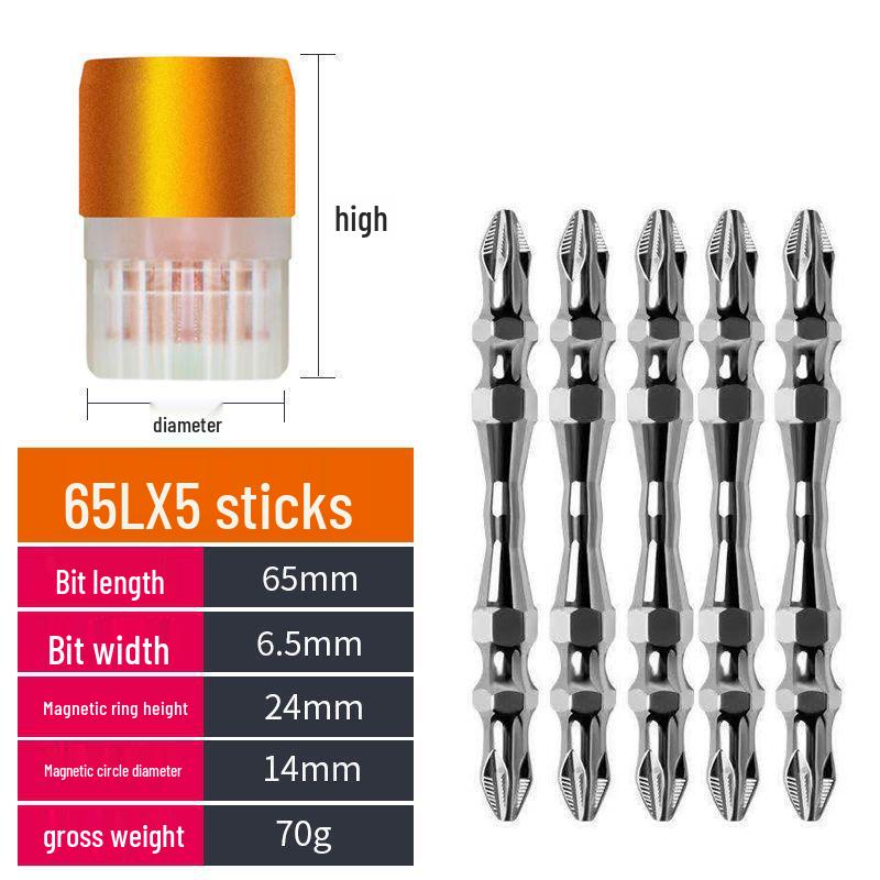 Magnetic Phillips Electric Screwdriver Bit Set with Extended Heads