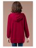 Women's Mid-Length Hooded Sweatshirt - Loose Fit, Plus Size, Casual Top for Spring/Autumn, Hip-Covering Design for Middle-Aged Moms