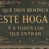 Que Dios Bendiga Este Hogar Spanish Vintage Metal Wall Sign Religious Christian Blessing Wall Decor for Home Kitchen Entryway Church