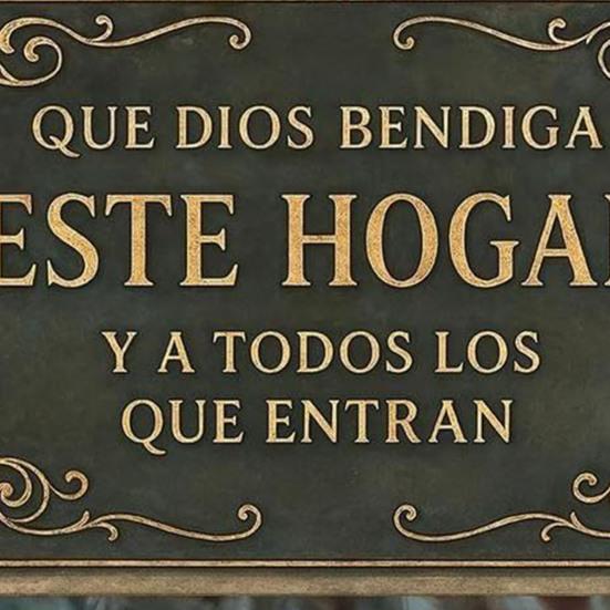 Que Dios Bendiga Este Hogar Spanish Vintage Metal Wall Sign Religious Christian Blessing Wall Decor for Home Kitchen Entryway Church