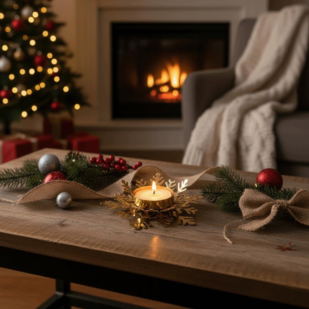 Flower Shape Candle Tray Iron Candleholder New Candle Holders
