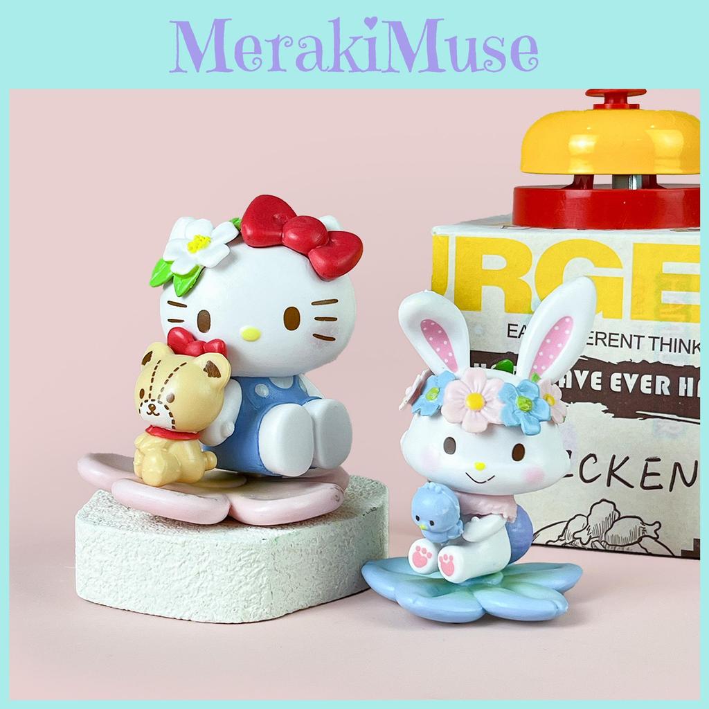 Flower My Melody Series Collectible Pvc Figurines For Gift And Decor