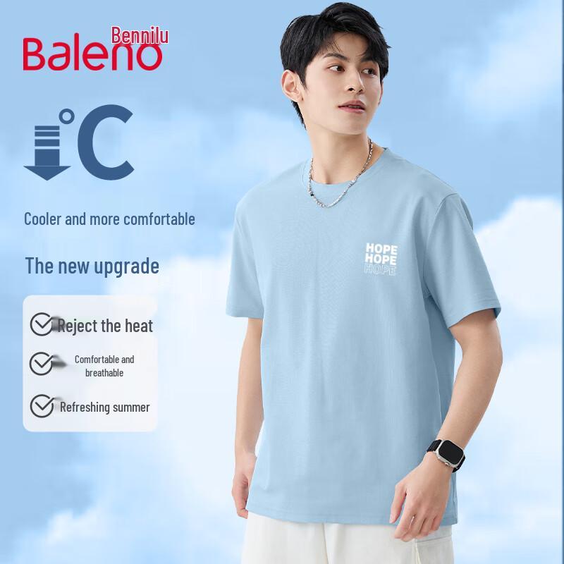 Baleno Men s Casual Print Short Sleeve T-Shirt 2XL