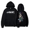Herbst und Winter Pullover Langarm Locker Weich Sweatshirt Streetwear Mantel Gorillaz Druck Damen und Herren Hoode