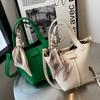 Bag Women's Bag 2026 New Fashion Portable Large Capacity Bucket Bag Popular Silk Scarf Underarm Crossbody Bag
