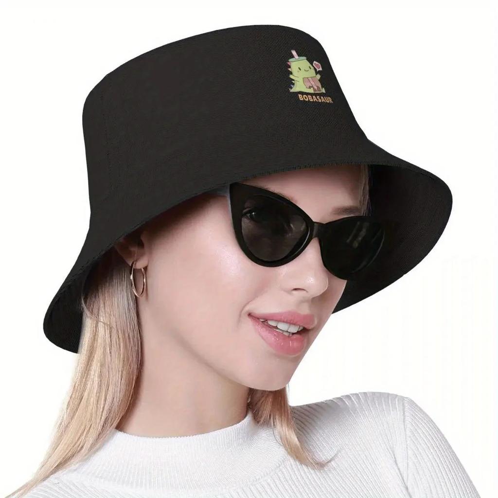 Cute Little Bobasaur Boba Dinosaur Bucket Hat Anime Dad Hat Hat Anime Woman Men's