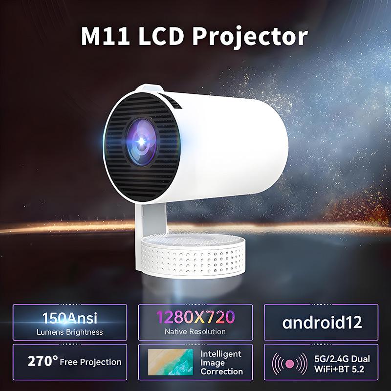 4K HD M11 Short-throw Projector with WiFi & Integrated Speaker