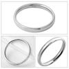 [Shinjuku Gin no Kura] Plain Surgical Stainless Steel Ring (Silver, Size 9) Allergy Friendly, Simple, Slim Fit
