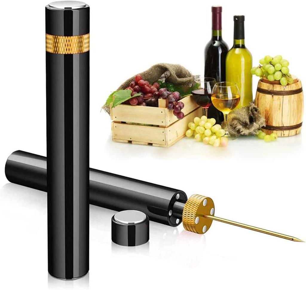 Newest Air Pressure Pump Wine Bottle Opener Portable Stainless Steel Pin Easy Cork Remover Corkscrew for Home Party Wine Lovers