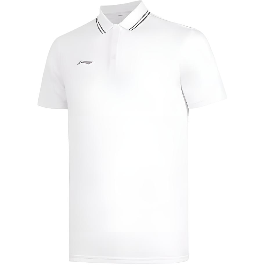 

Li Ning Plain Collar Sports Short Sleeve Polo Men Polo White APLT077-5 L