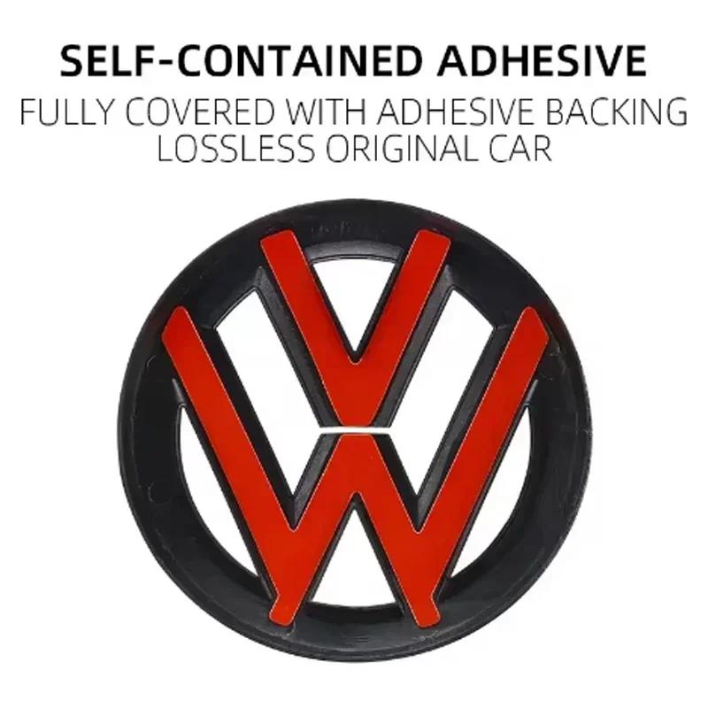 LVAXC1 2pcs Car Logo Front Grille Rear Trunk Emblem Sticker For VW GTI Golf MK6 MK7 Polo Passat CC Tiguan T-ROC Jetta Arteo Accessories