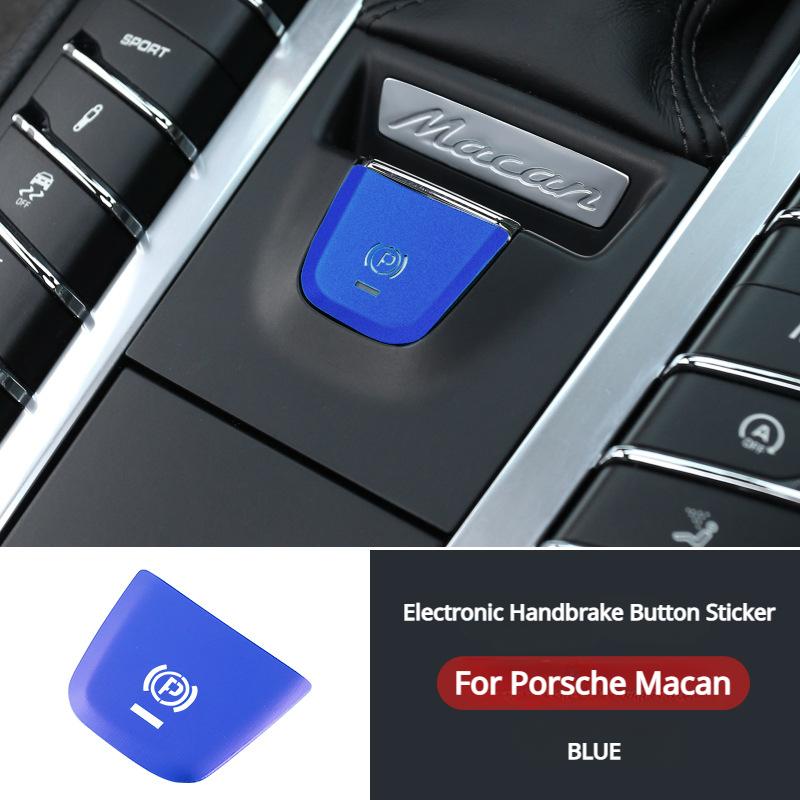 Bilstyling P-växel Parkeringsbroms Handbroms Dekorationsskydd för Porsche Macan 2014-2018 Cayenne 2018-2025 Palamela 971 2017-2025