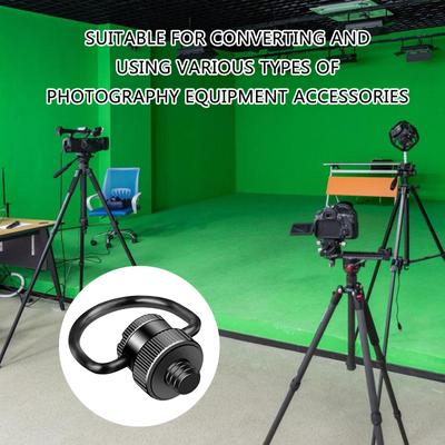 Anelli a D in acciaio inossidabile da 1/4 di pollice Vite Supporto incernierato per fotocamera Vite per attacco attrezzatura fotografica Accessorio per fotocamera
