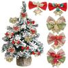25Pcs Xmas Style Bell Ornaments Premium Christmas Tree Hanging Decorations Pendants Home Holiday Decor