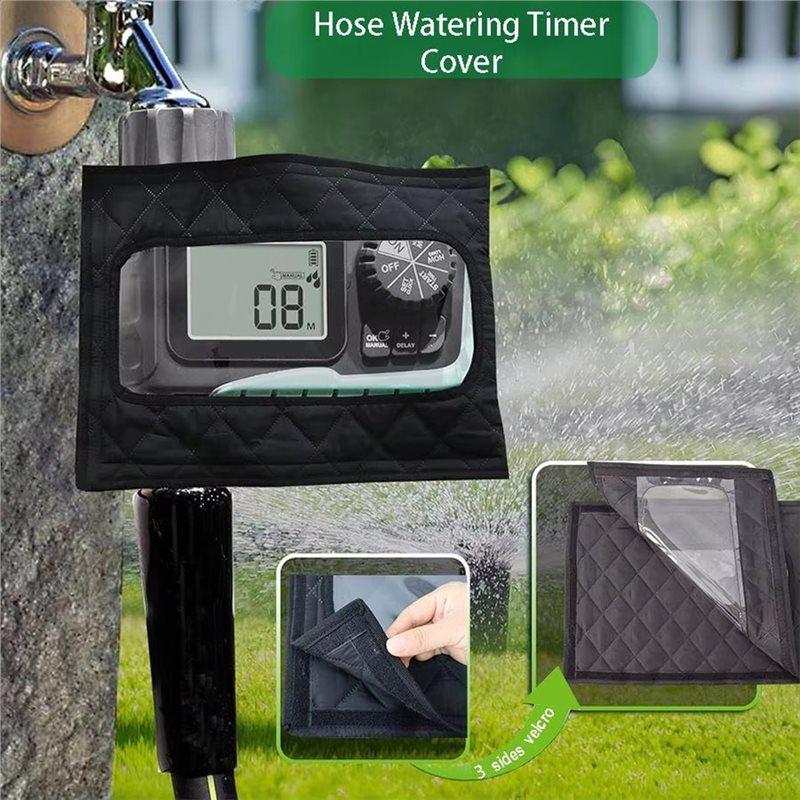 A96I-Sprinkler Timer Cover Anti Freeze Visible Protector Adjustable Hose Cover Winter Outdoor Pipe Freeze Cable Outside Sprinkle