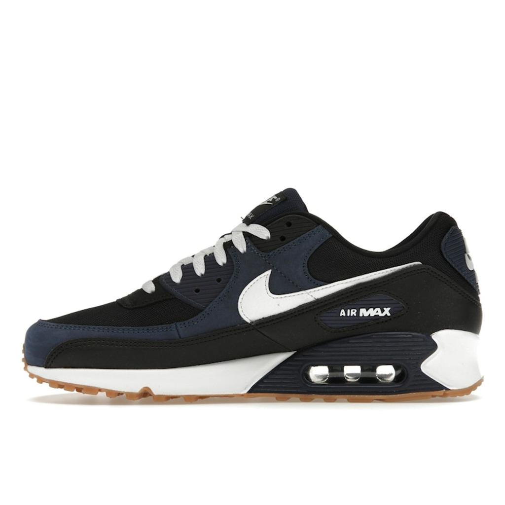 Nike Air Max 90 Midnight Navy Gum Pánské tenisky Modrá Černá Guma-Středně hnědá FB9658-400