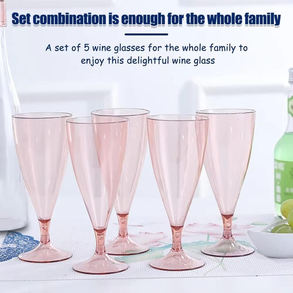 Lightweight Wine Glasses Plastic Cocktail Cups Champagne Glasses  Picnic Essentials