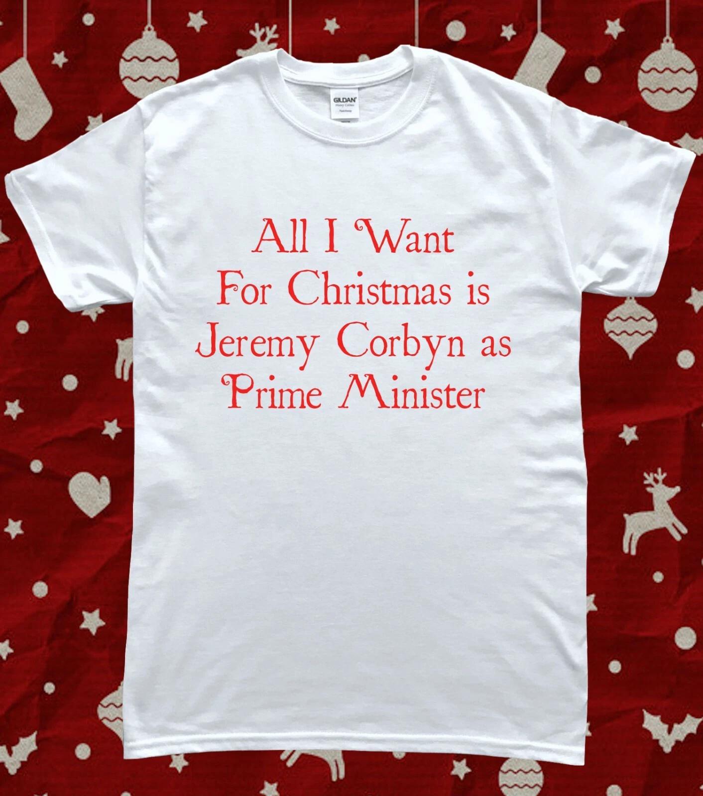 Christmas Election Jeremy Corbyn Prime Minister T-Shirt M